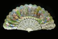 Abanico. Escena bucólica. España